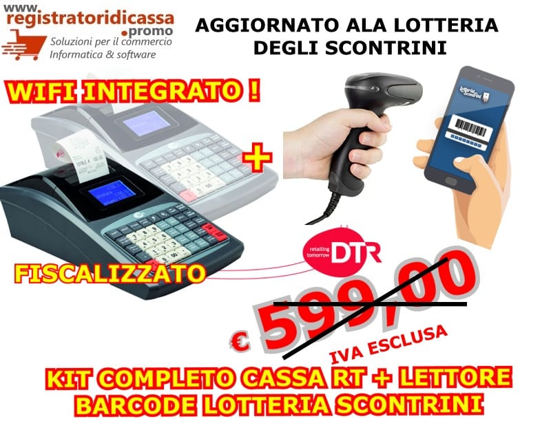DTR D-CASH + RT WIFI KIT LOTTERIA SCONTRINI