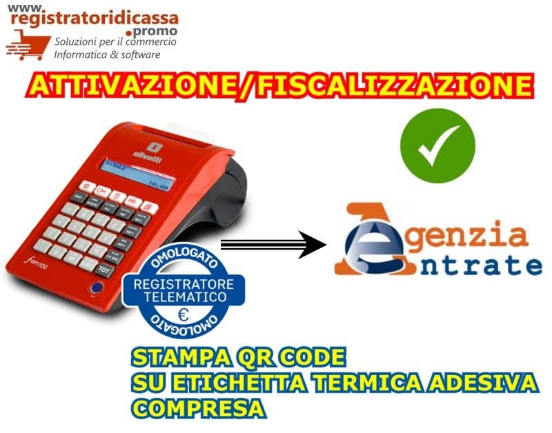 FISCALIZZAZIONE REGISTRATORE DI CASSA
