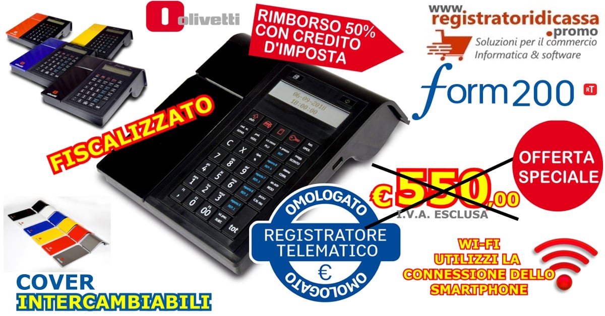 REGISTRATORE DI CASSA TELEMATICO OFFERTA_OLIVETTI_FORM_200