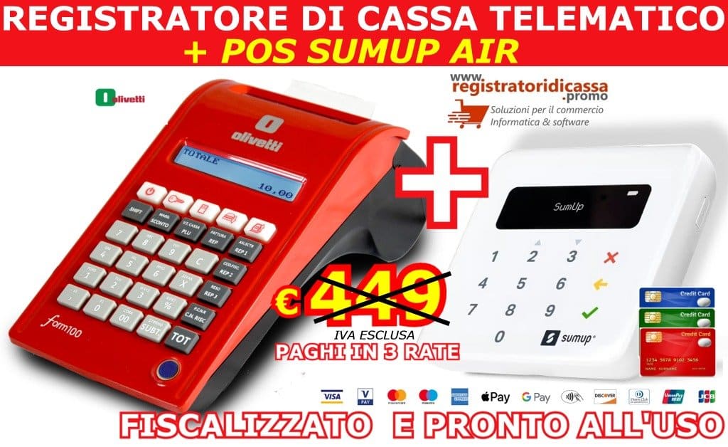 OLIVETTI FORM 100 CON POS SUMUP SITO
