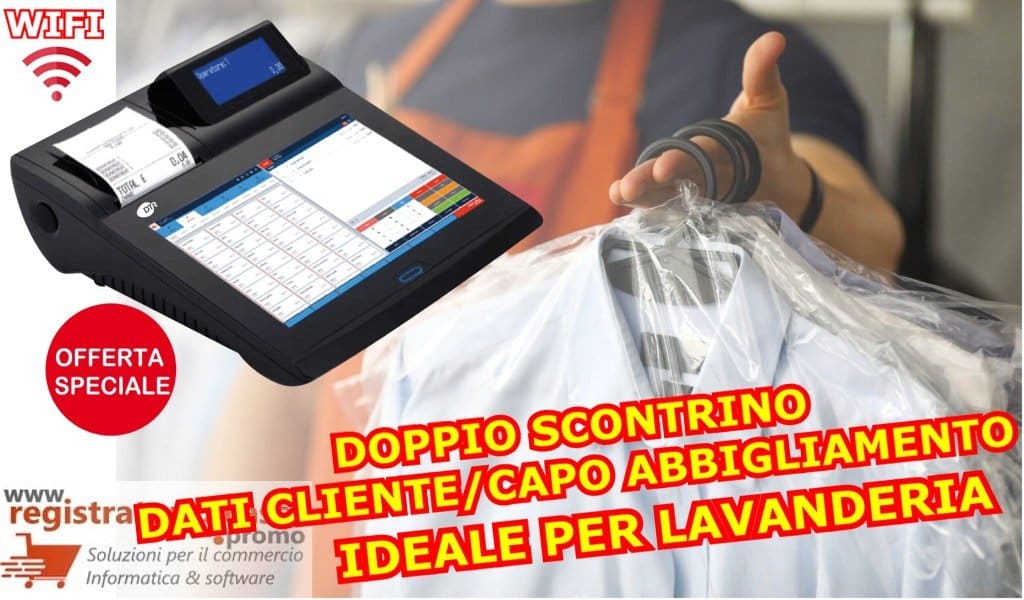 REGISTRATORE DI CASSA PER LAVANDERIA